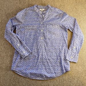 Madewell floral popover shirt
